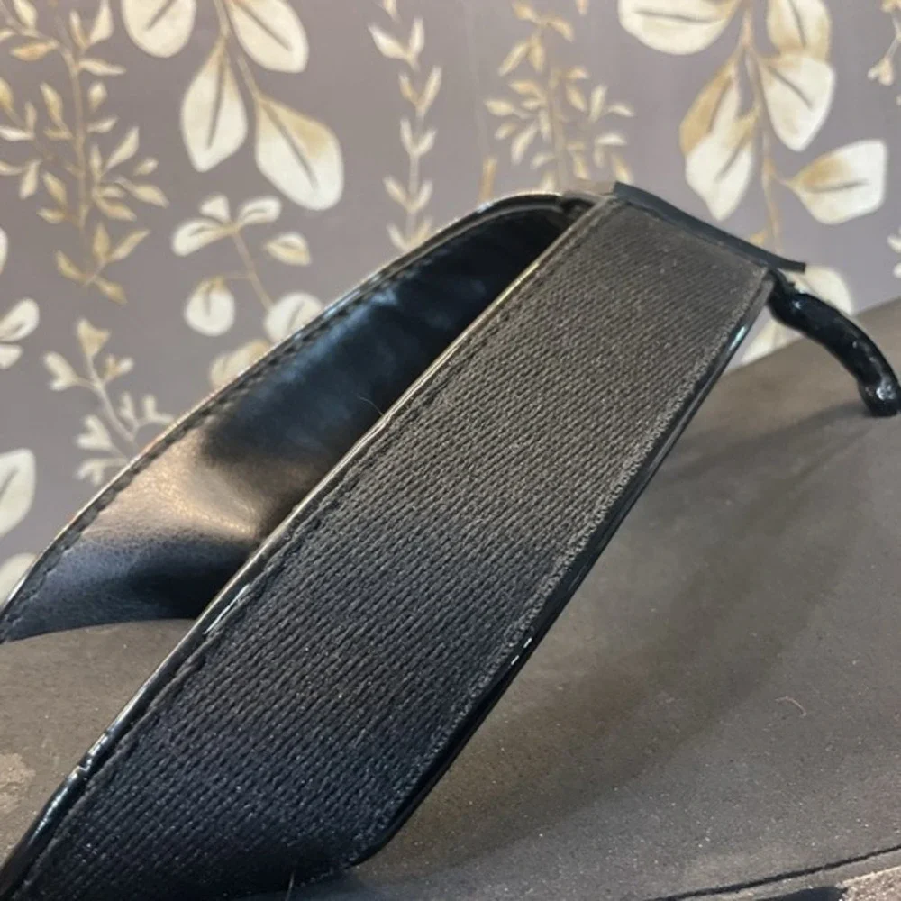 Runway MICHAEL KORS Flocked‎ Eva Sole Sz 8 Black Platform Sandal Retail $160 - Picture 7 of 9